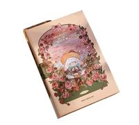 SQQCREATO Libretas Bonitas Minicuaderno portátil rosa dulce, serie Manor, páginas en blanco, exquisito diario, bloc de notas, cuaderno for estudiantes, lindo libro bolsillo