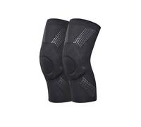 SQQCREATO Rodilleras Rodillera deportiva for baile, voleibol, Yoga, rodillera, soporte Medial, protección de compresión silicona, Protector rodilla(Knee pads Black,S)