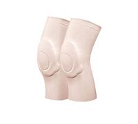 SQQCREATO Rodilleras Rodillera deportiva for baile, voleibol, Yoga, rodillera, soporte Medial, protección de compresión silicona, Protector rodilla(Knee pads Beige,M)