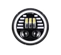 SQRHDF Faros motocicleta Universal 5,75 "pulgadas negro LED faro proyector Halo anillo alto bajo lámpara motocicleta 3/4" DRL señal de giro moto Moto Delanteros LED