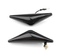 SQRHDF Luces Giro Indicadoras 2 uds lámpara de señal giro luz LED para espejo lateral para Ford para FOCUS MK I 1998-2004 para MONDEO III 2000-2007 Intermitente espejo(Smoky-black)