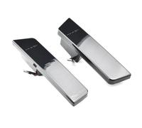 SQRHDF Luces Giro Indicadoras Lámpara LED de posición lateral, luces dinámicas señal giro para Dodge para Challenger 2008-2014 para cargador 2011-2014 Intermitente espejo(Smoky-black)