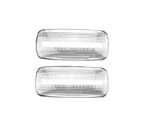 SQRHDF Luces Giro Indicadoras Lámpara señal giro 04806224AE para Jeep para Commander para Compass para Patriot para Liberty, luz LED de posición lateral dinámica 2x Intermitente espejo(Crystal white)