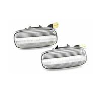SQRHDF Luces Giro Indicadoras LED dinámico Plug & Play para Nissan AE50 ambulancia AWC34 STAGEA FGY33 CIMA P11 P11E R11 luces indicador lateral lámparas señal giro Intermitente espejo(Crystal white)