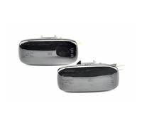 SQRHDF Luces Giro Indicadoras LED dinámico Plug & Play para Nissan AE50 ambulancia AWC34 STAGEA FGY33 CIMA P11 P11E R11 luces indicador lateral lámparas señal giro Intermitente espejo(Smoky-black)