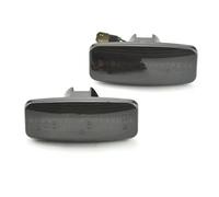 SQRHDF Luces Giro Indicadoras Luces indicadoras laterales de señal giro dinámicas para Nissan para Sylphy para Bluebird para Sunny para Infiniti FX35/FX45 (serie S50) Intermitente espejo(Smoky-black)