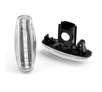 SQRHDF Luces Giro Indicadoras Luces LED De Posición Lateral Dinámicas, 12V, Para Toyota Para Yaris Para Vios, Señal Giro Fluctuante, Repetidor Intermitente espejo(Crystal white)