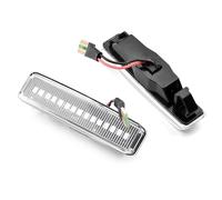 SQRHDF Luces Giro Indicadoras Luces LED dinámicas de señal giro para coche, luces intermitentes secuenciales que fluyen para 5 Series 5er E39 Mod Intermitente espejo(Crystal white)