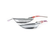 SQRHDF Luces Giro Indicadoras Luz LED señal giro lateral, luces intermitentes secuenciales para Boxster para Cayman 982, 981, 718 para Spyder 991, 911, 2 uds Intermitente espejo(Clear Dynamic)