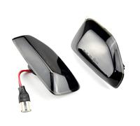 SQRHDF Luces Giro Indicadoras Para Sandero 06,2014-08,2020 lámpara LED de posición lateral luces dinámicas señal giro OEM #: 261601801R.261651140R Intermitente espejo