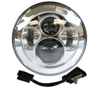 SQTGJJJ Faros motocicleta Proyector Led 7 pulgadas, faro H4 4,5, luces antiniebla paso motocicleta, lámpara Electra para Glide Softail para Fat Boy Touring Parts Faros Moto Faros(Light and wire 3)