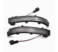 SQTGJJJ Luces de giro 2 Luces LED Dinámicas Intermitentes Retrovisores Para Golf 4.5 Para Vento Para Voyage Para Saveiro Para CrossFox Intermitentes laterales(Smoked black)