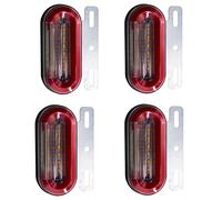 SQTGJJJ Luces de giro Luz Trasera Advertencia Luz Indicadora Señal Camión Luz Exterior Automóvil Luz Posición Lateral Luz Posición Lateral Intermitentes laterales(Rojo)