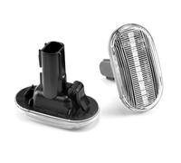 SQTGJJJ Luces Giro Indicadoras Indicador señal giro para coche, luz de repetición para Suzuki para Jimny B64W JB74 JB23 JB64, indicador lateral dinámico Led, 1 par Intermitentes coche(Crystal white)