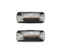 SQTGJJJ Luces Giro Indicadoras Lámpara señal giro 04806224AE para Jeep para Commander para Compass para Patriot para Liberty, luz LED de posición lateral dinámica 2x Intermitentes coche(Smoky-black)