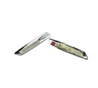 SQTGJJJ Luces Giro Indicadoras Luces de indicador lateral intermitente LED para 1 serie E81/E82/E87/E88 128i 135i 1M lámpara indicadora secuencial señal giro Intermitentes coche(Crystal white)