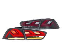 SQTGJJJ Luces Traseras Conjunto De Luz Trasera Coche Para Mitsubishi Para Lancer Para EVO-X 08-18 Señal Freno LED Dinámica Piezas Sintonización Piloto posterior(A Smoked Mirror)