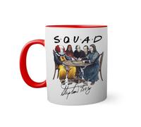 Squad horror movies inspired by stephen king book signature Taza de color roja con mango a juego taza 330ml