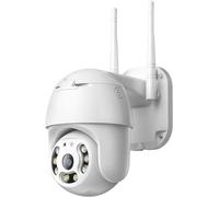 SQUADO - Cámara de Vigilancia ICSEE Externa WiFi, Full HD 1080P, PTZ Inalámbrica IP, con Detección de Movimiento