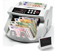SQUADO - Contador de billetes profesional con detector de billetes falsos y doble pantalla LED