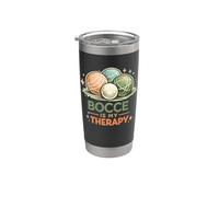 Squadra italiana di giocatori di bocce Bocce is my Therapy Vaso térmico de acero inoxidable de doble pared