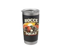 Squadra italiana di giocatori di bocce retrò Bocce Squad Vaso térmico de acero inoxidable de doble pared