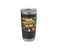 Squadra italiana di giocatori di bocce Talk Bocce To Me Vaso térmico de acero inoxidable de doble pared