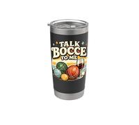 Squadra italiana di giocatori di bocce Talk Bocce To Me Vaso térmico de acero inoxidable de doble pared