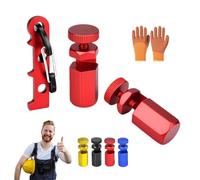 Squadrette per Scale Alte per Squadra da Carpentiere, Strumento Esagonale in Alluminio per il Tracciamento dei Montanti delle Scale, con Supporto Anti-Smarrimento, Dima Antiscivolo (C)