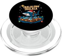 Squalo Natalizio Tralalero Tralala en Zattera Festiva PopSockets PopGrip para MagSafe