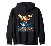 Squalo Natalizio Tralalero Tralala en Zattera Festiva Sudadera con Capucha