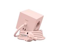 Avolt Regleta eléctrica Square 1. toma de corriente y USB-C 30W 1.8 m New Pink
