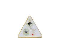 Square & Brújula 32nd Degree Shriner Triángulo Blanco Masónico Pin de solapa - 5/8" de alto