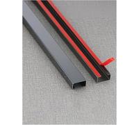 Square Cable Trunking Self-Adhesive Cable Hider Cable Management,Hide Wires Self Adhesive Cable Tidy,for Electric Cables(Black,50x25mm)