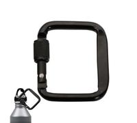 Square carabinerClip | Flat Secure Fixation Clamp | Aluminum Alloy Camping Carabiner|with A Stable Sound, Providing A Dependable Clamp For Gear. Ideal For Adventure, Fishing, Backpacking, and Beach