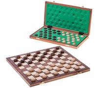 Square - Damas de Madera - 100 Campo - Checkers - 40 x 40 cm