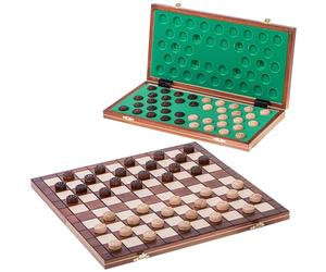Square - Damas de Madera - 100 Campo - Checkers - 40 x 40 cm