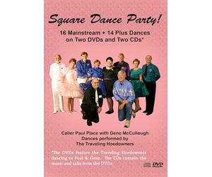Square Dance Party Pack - Square Dancing Music and Calls on 2 DVDs and 2 CDs by The Traveling Hoedowners