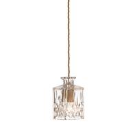 Square Decanterlight Lámpara Colgante Cristal/Latón
