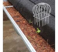 Square Downpipe Gutter Filter Strainer - Rust Resistant Metal Guard Cover for Leaves - Downspout Drain Protection for Home Gutters(2pcs,Large 9x14cm (3.5x5.5in))