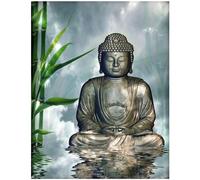 Square drills full diamond painting niños piedras cuadradas Buda meditación 40x50cm 5d diamante painting completo pintura por números punto de cruz kit puzzle diamante mosaico adulto principiante