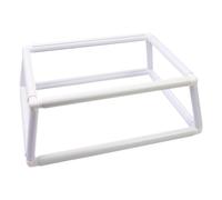 Square Embroidery Hoop - PVC, 30x30cm Double Clip Frame With , High-Temp Resistant Embroidery Frame | Adjustable Quilting Stand For Cross Needlework Fabric