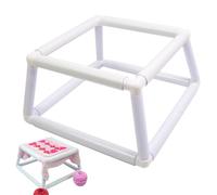 Square Embroidery Hoop - PVC, 30x30cm Double Clip Frame With , High-Temp Resistant Embroidery Frame | Adjustable Quilting Stand For Cross Needlework Fabric