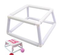 Square Embroidery rings - PVC Clip Holders, Cross twinge Sewing Craft Rings