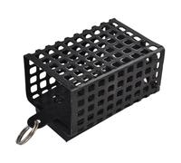 Square Fishing Bait Iron Cage, Portable Catfish Trap, Metal Feeder Basket, Durable Carp Bait Thrower, Efficient Fishing Nesting Device for and Saltwater Fishing