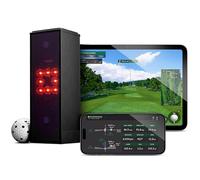 Square Golf Monitor de Lanzamiento Unisex para Interiores, Color Negro