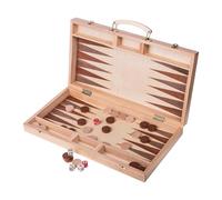 Square - Juego Backgammon de Madera 447 - Haya - Tablero de Juego - 45 x 27 cm - Interior Incrustación - Maleta con asa