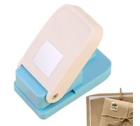 Square Paper Punch - Manual Craft Punch | Stamp Pun- Cutter, Square Hole Puncher, Lever Stamp Pun- Tool | For Crafting Scrapbooking DIY Greeting Cards Handmade Arts Albums Photos School Office
