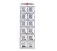 Square Ravioli Maker Multifuncional 12 hoyos Herramienta Herramienta de aluminio Bandeja de pasta de aluminio para cocinar la cocina