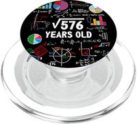 Square Root of 576 24th Birthday 24 Year Old Funny Math Nerd PopSockets PopGrip para MagSafe
